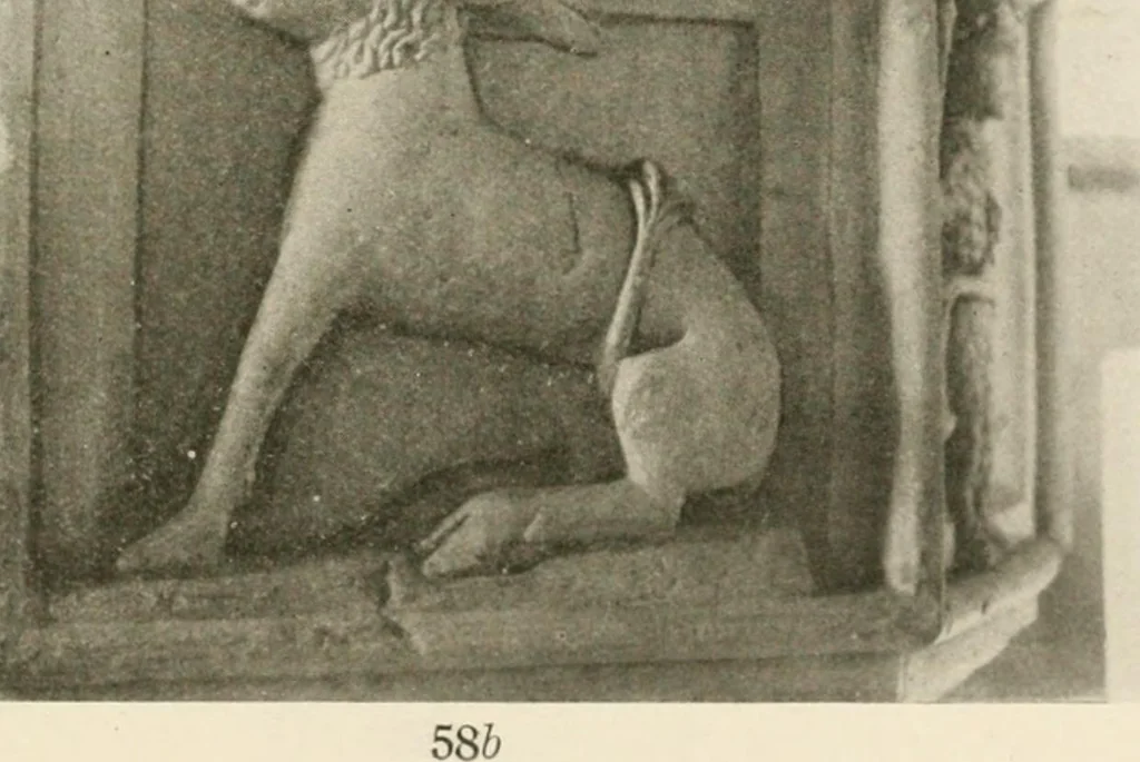 An illustration from Symbolism of animals and birds represented in English church architecture, 1913, leaf 230