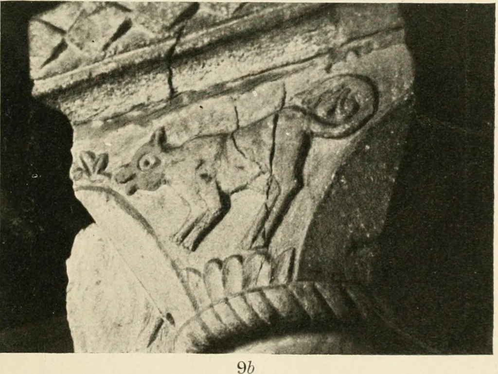 An illustration from Symbolism of animals and birds represented in English church architecture, 1913, leaf 46