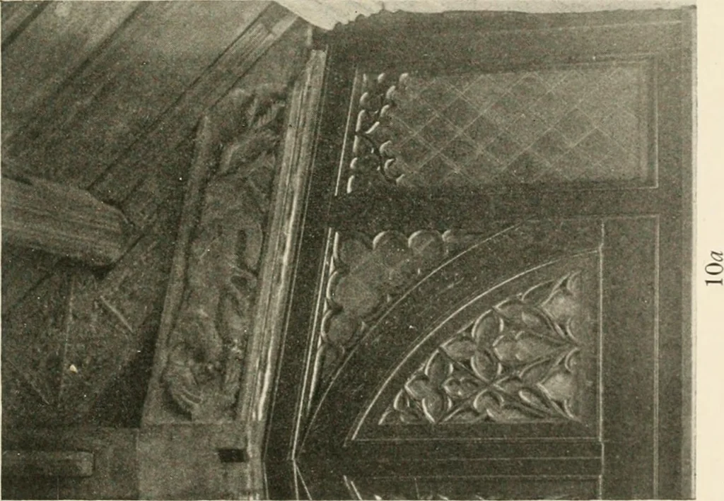 An illustration from Symbolism of animals and birds represented in English church architecture, 1913, leaf 50