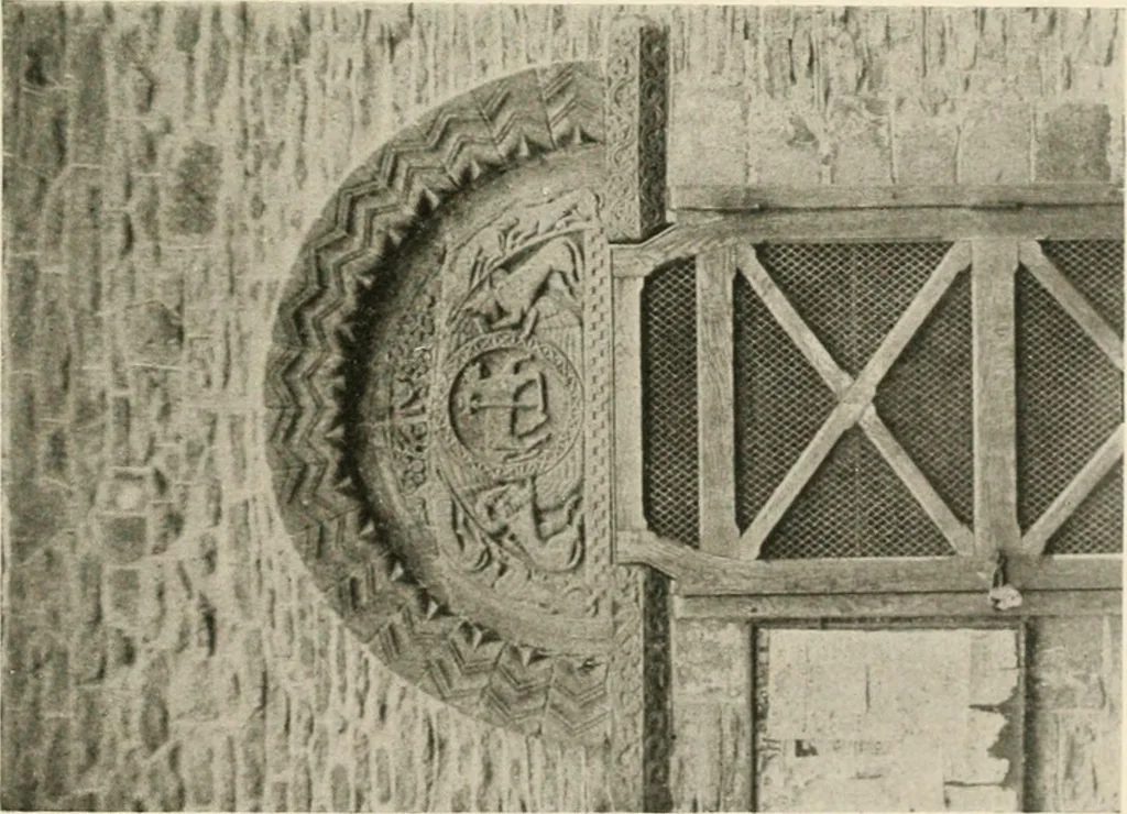 An illustration from Symbolism of animals and birds represented in English church architecture, 1913, leaf 54