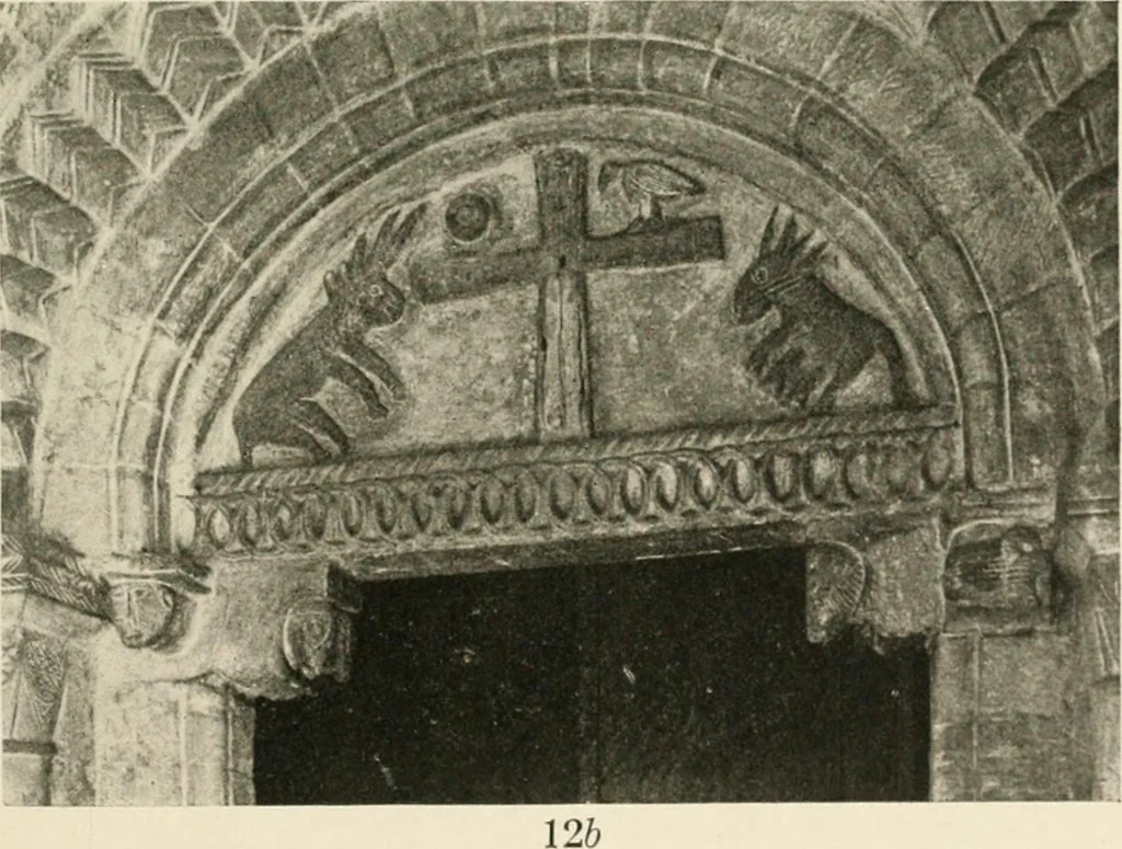 An illustration from Symbolism of animals and birds represented in English church architecture, 1913, leaf 58