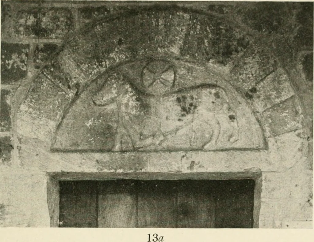 An illustration from Symbolism of animals and birds represented in English church architecture, 1913, leaf 62