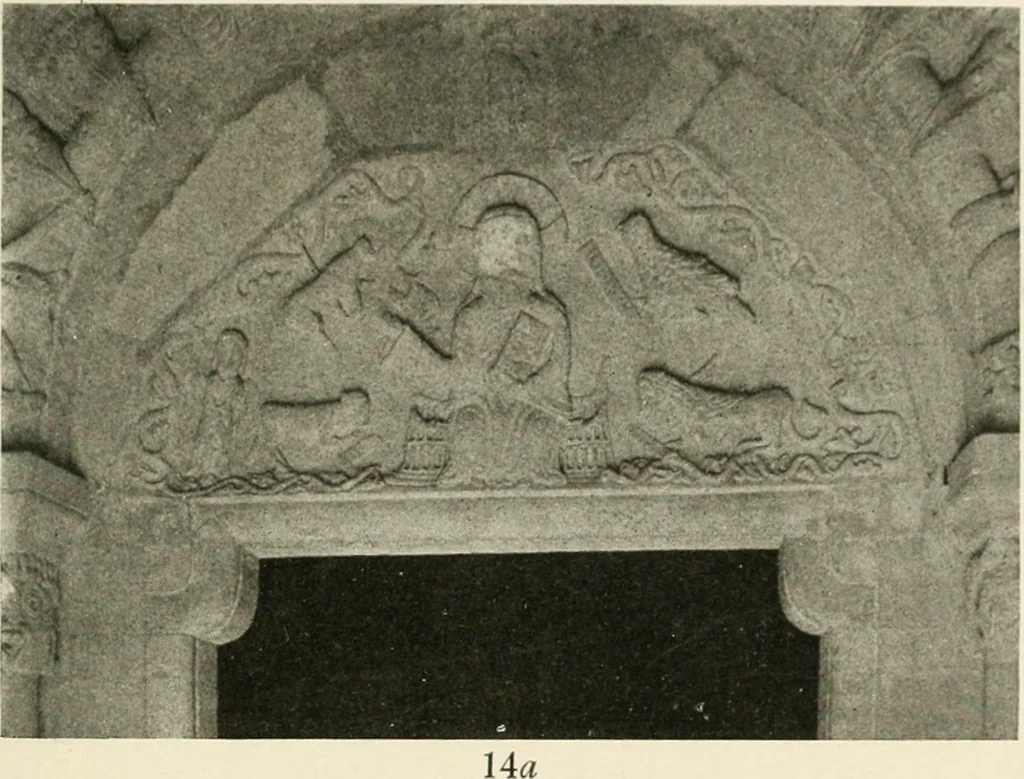 An illustration from Symbolism of animals and birds represented in English church architecture, 1913, leaf 66