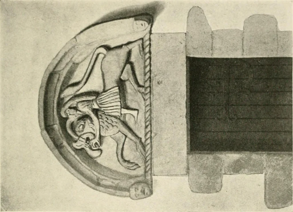 An illustration from Symbolism of animals and birds represented in English church architecture, 1913, leaf 86