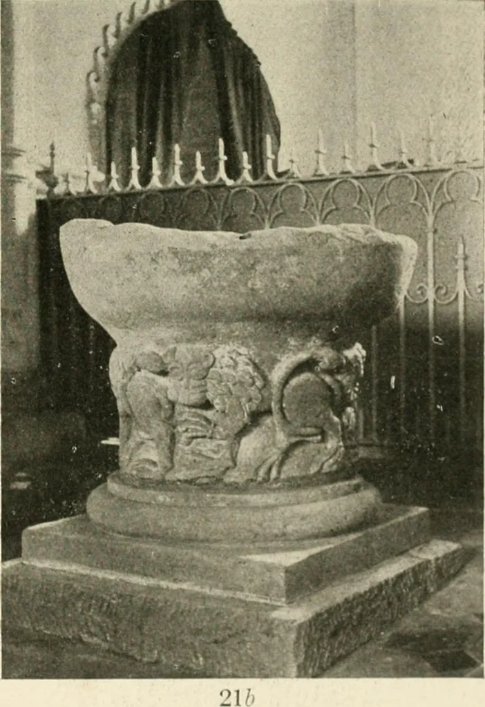 An illustration from Symbolism of animals and birds represented in English church architecture, 1913, leaf 94