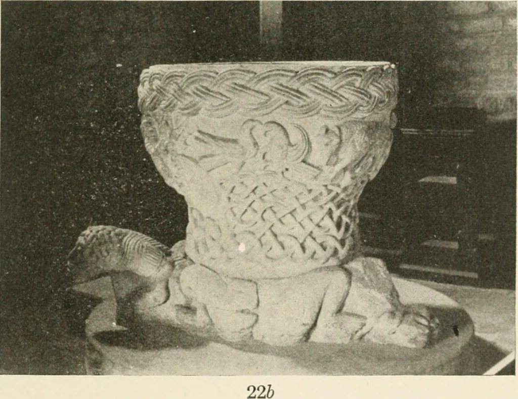 An illustration from Symbolism of animals and birds represented in English church architecture, 1913, leaf 98