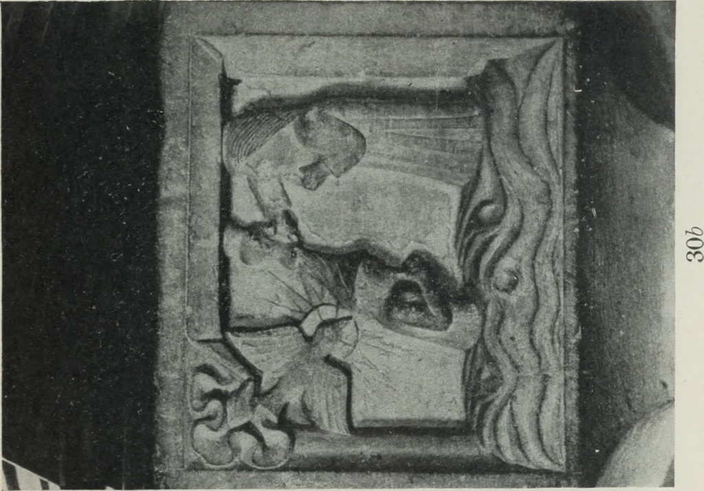 An illustration from Symbolism of animals and birds represented in English architecture, 1913, leaf 130