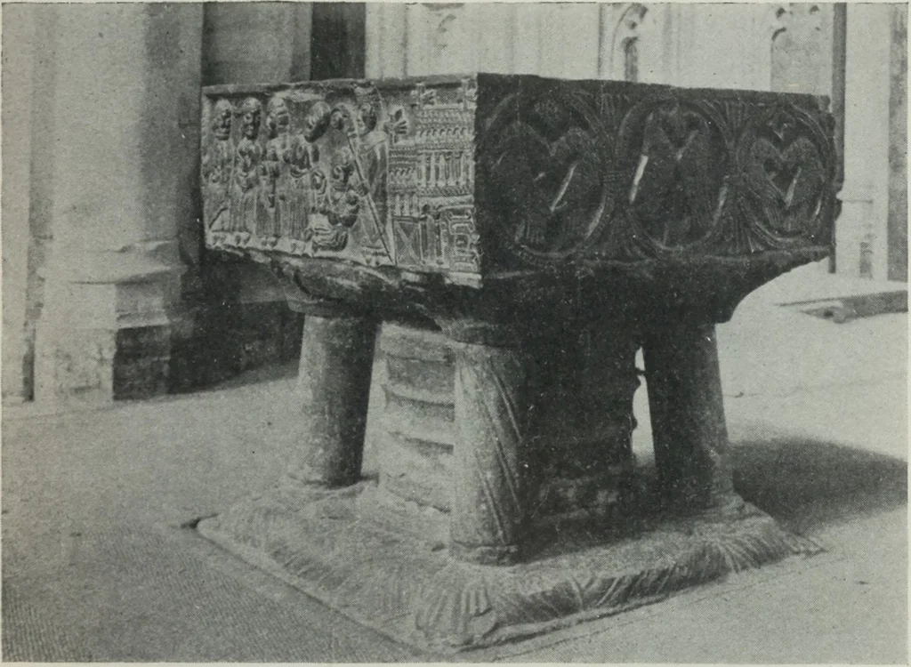 An illustration from Symbolism of animals and birds represented in English architecture, 1913, leaf 134