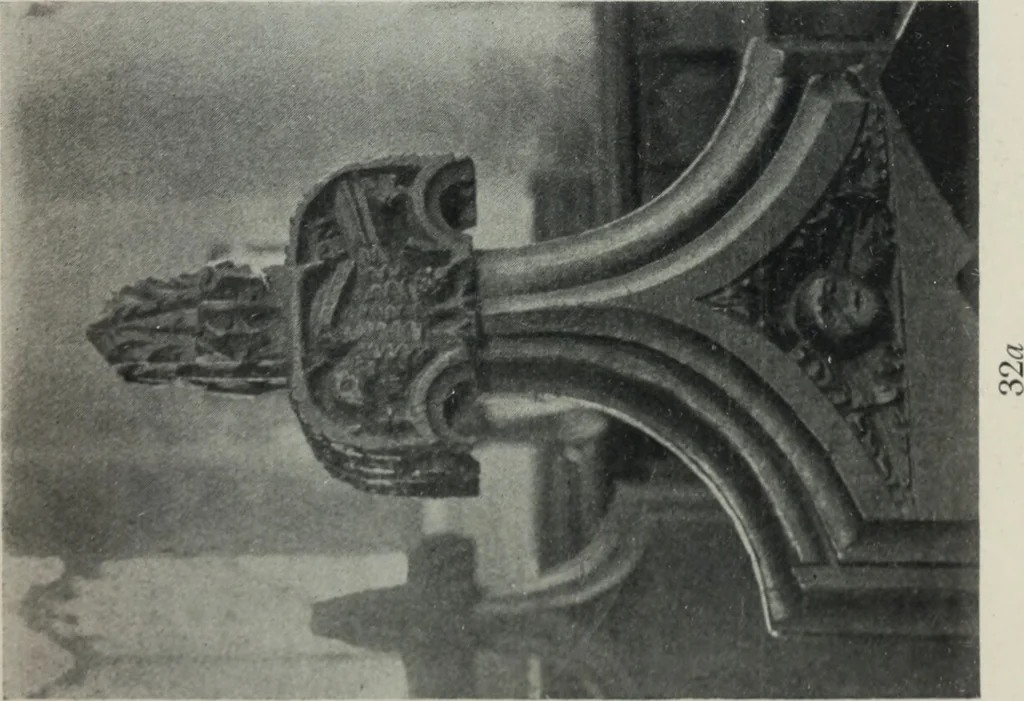 An illustration from Symbolism of animals and birds represented in English architecture, 1913, leaf 138