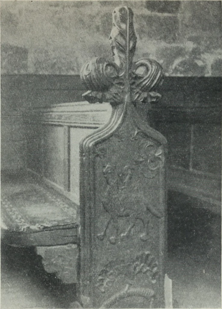 An illustration from Symbolism of animals and birds represented in English architecture, 1913, leaf 14
