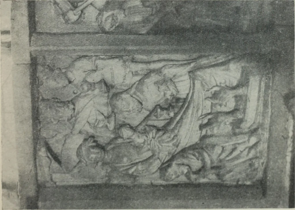 An illustration from Symbolism of animals and birds represented in English architecture, 1913, leaf 14