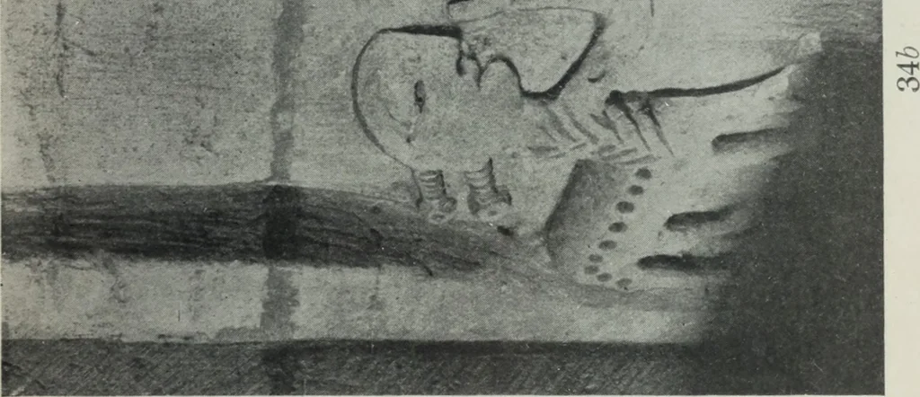 An illustration from Symbolism of animals and birds represented in English architecture, 1913, leaf 146