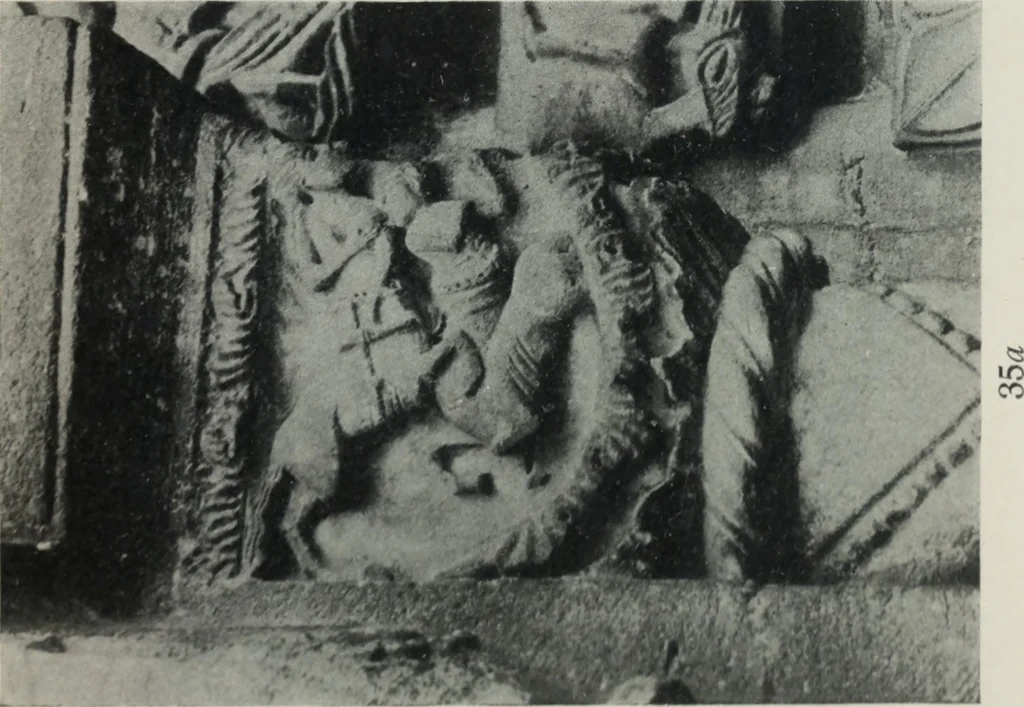 An illustration from Symbolism of animals and birds represented in English architecture, 1913, leaf 150
