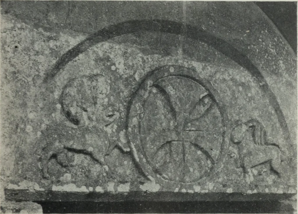 An illustration from Symbolism of animals and birds represented in English architecture, 1913, leaf 170