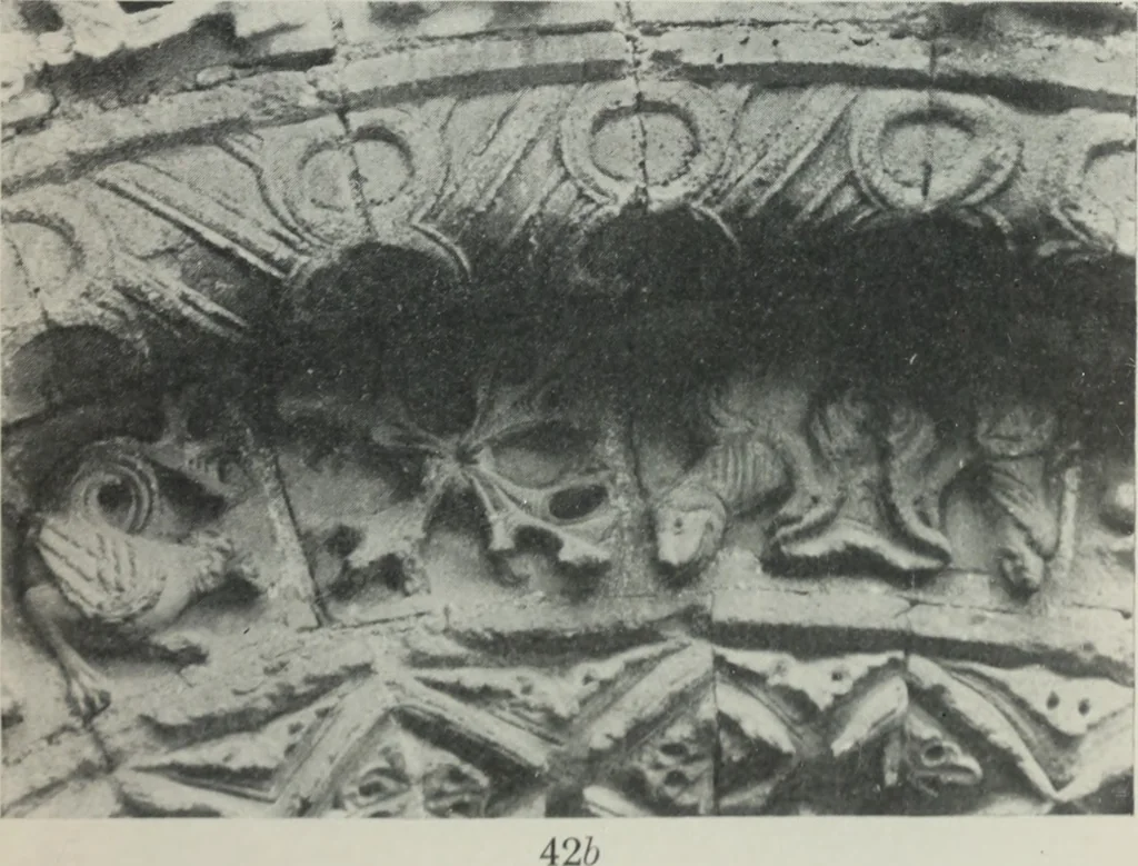 An illustration from Symbolism of animals and birds represented in English architecture, 1913, leaf 178