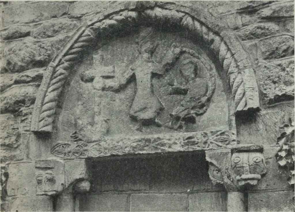 An illustration from Symbolism of animals and birds represented in English architecture, 1913, leaf 190
