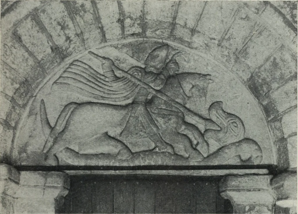 An illustration from Symbolism of animals and birds represented in English architecture, 1913, leaf 198