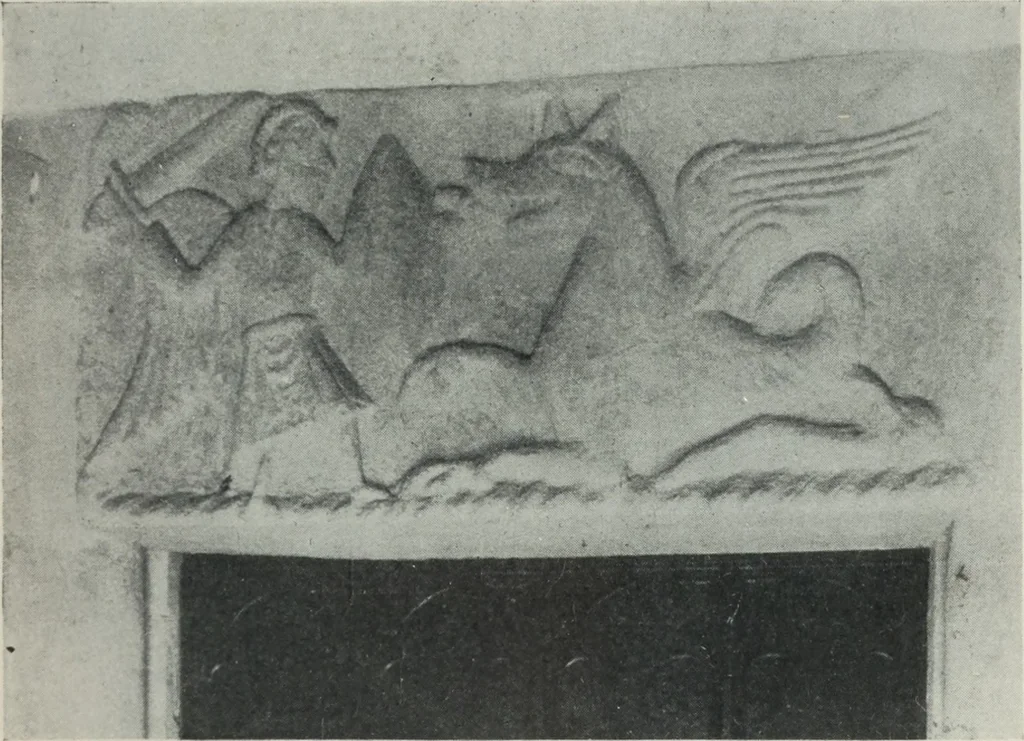 An illustration from Symbolism of animals and birds represented in English architecture, 1913, leaf 218