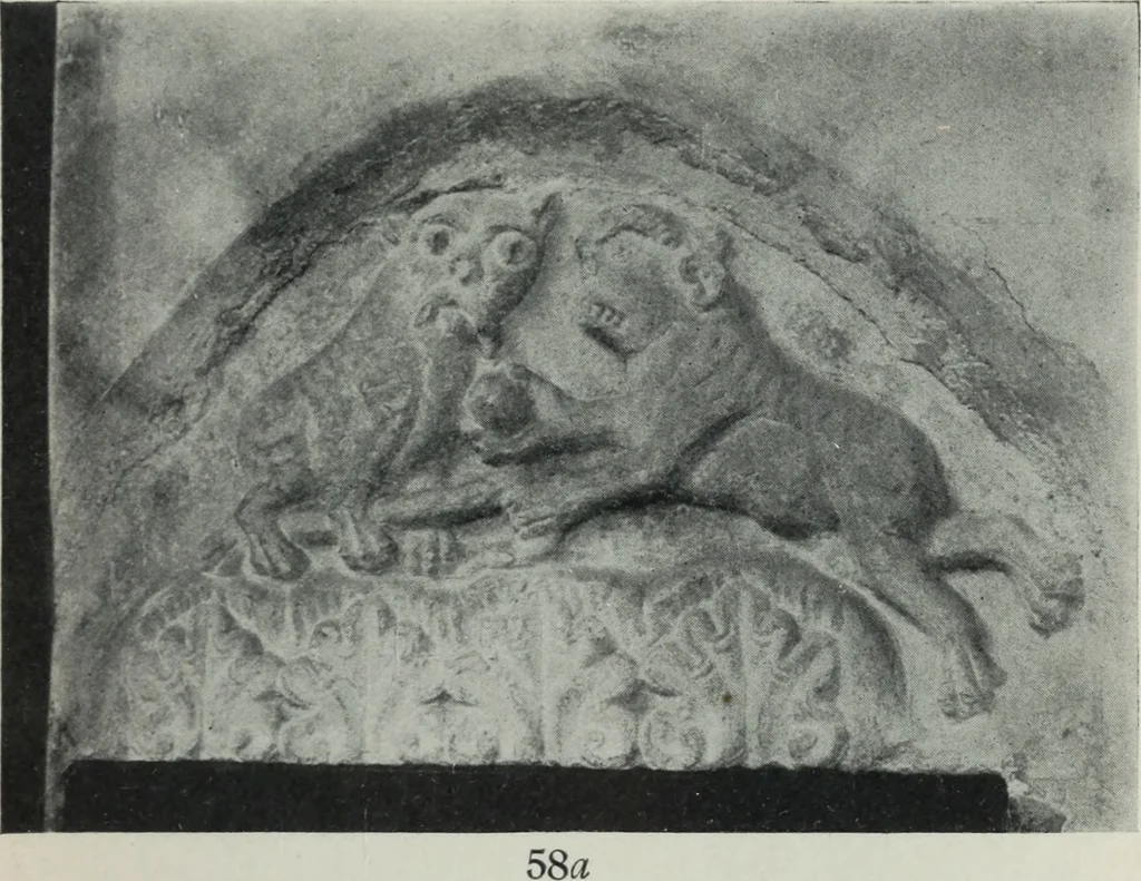 An illustration from Symbolism of animals and birds represented in English architecture, 1913, leaf 230