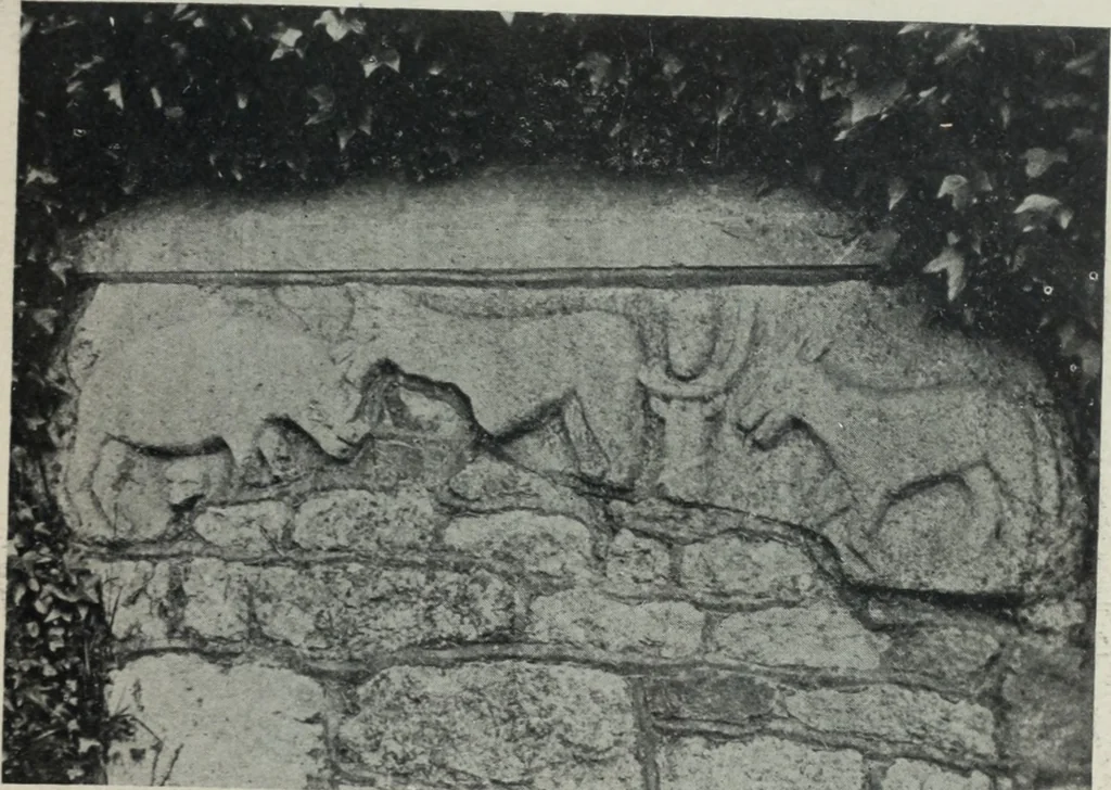 An illustration from Symbolism of animals and birds represented in English architecture, 1913, leaf 30