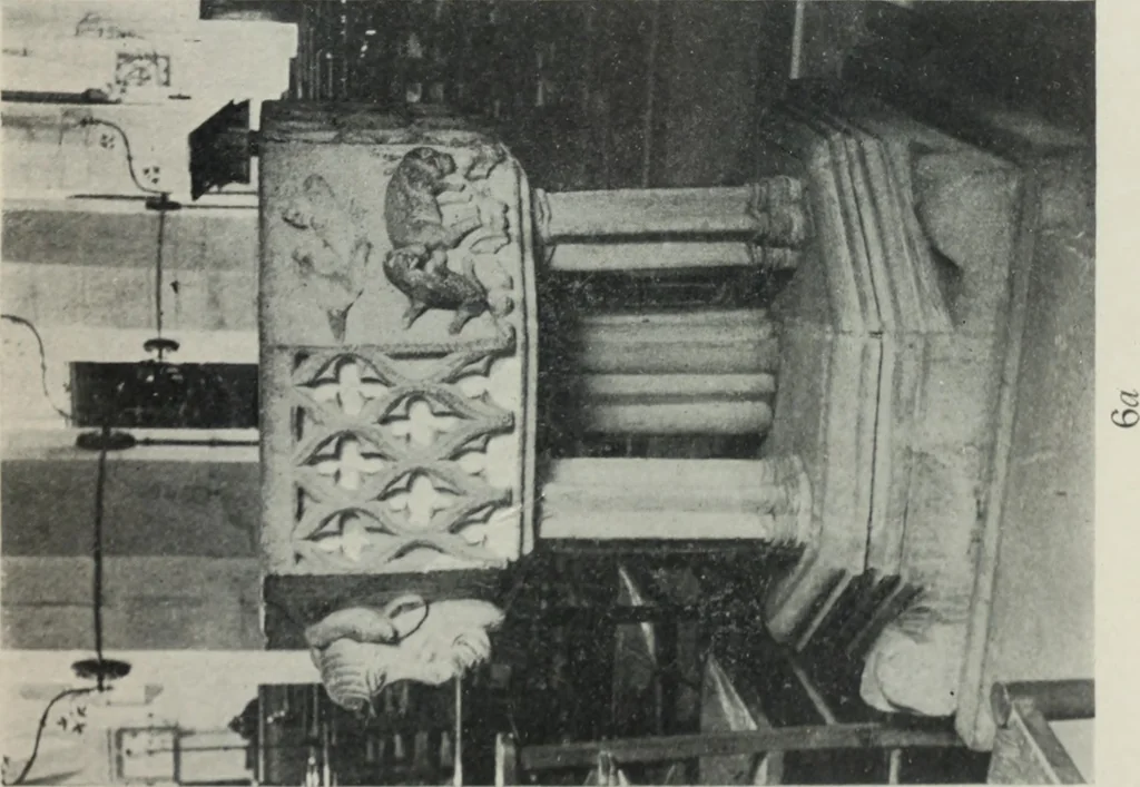 An illustration from Symbolism of animals and birds represented in English architecture, 1913, leaf 34