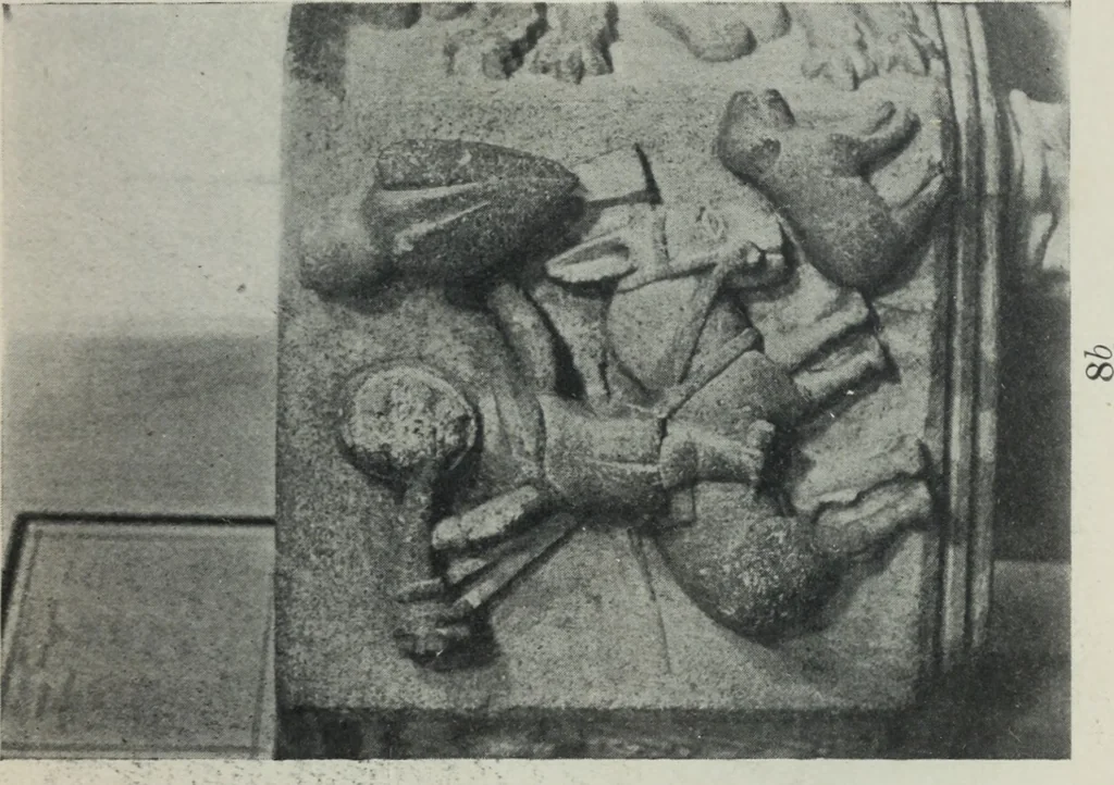 An illustration from Symbolism of animals and birds represented in English architecture, 1913, leaf 42