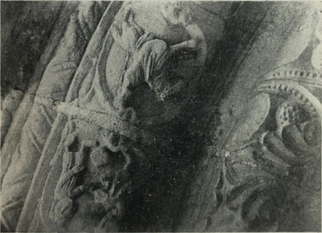 An illustration from Symbolism of animals and birds represented in English architecture, 1913, leaf 42