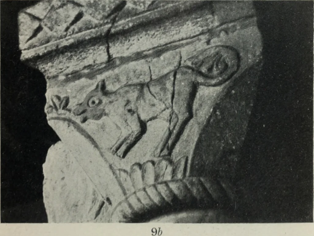 An illustration from Symbolism of animals and birds represented in English architecture, 1913, leaf 46