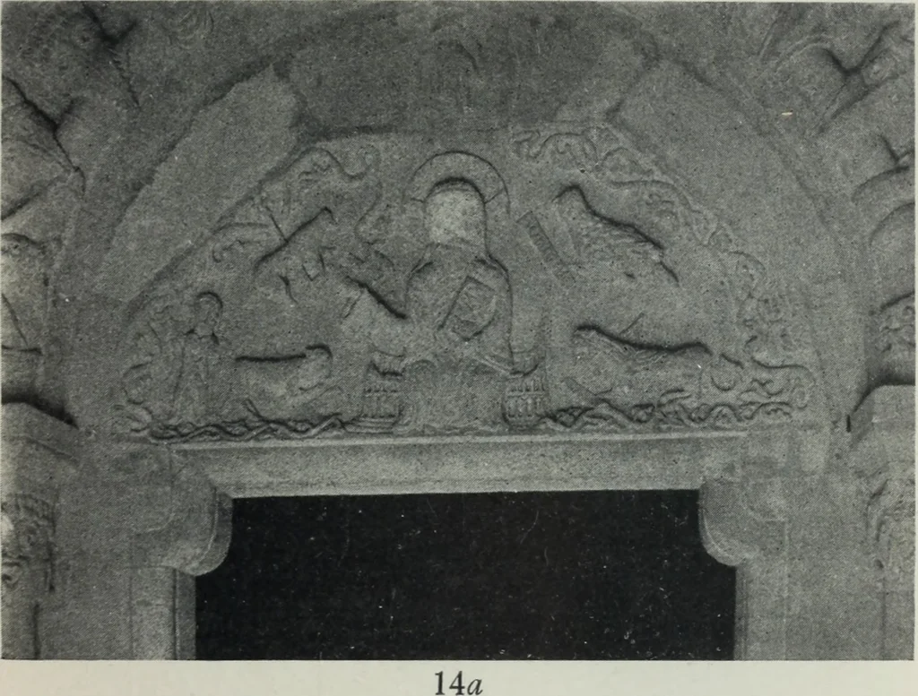 An illustration from Symbolism of animals and birds represented in English architecture, 1913, leaf 66