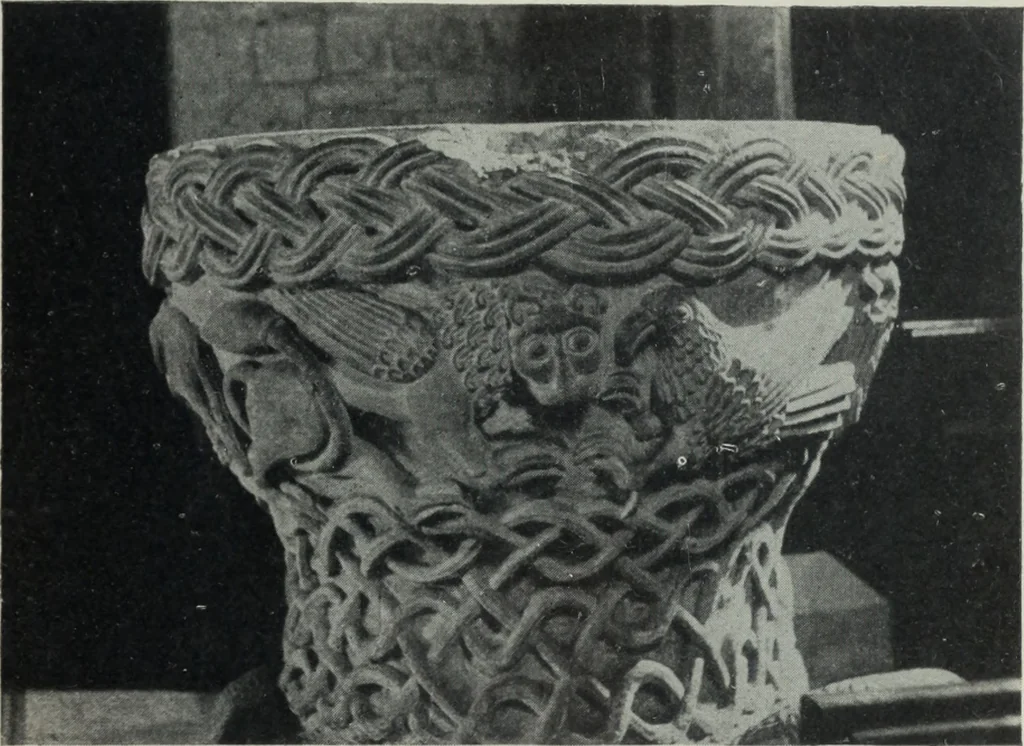 An illustration from Symbolism of animals and birds represented in English architecture, 1913, leaf 74