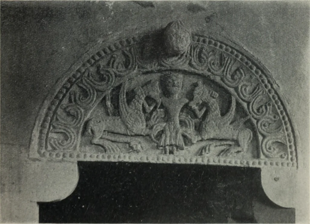 An illustration from Symbolism of animals and birds represented in English architecture, 1913, leaf 74