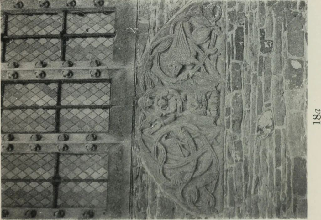An illustration from Symbolism of animals and birds represented in English architecture, 1913, leaf 82