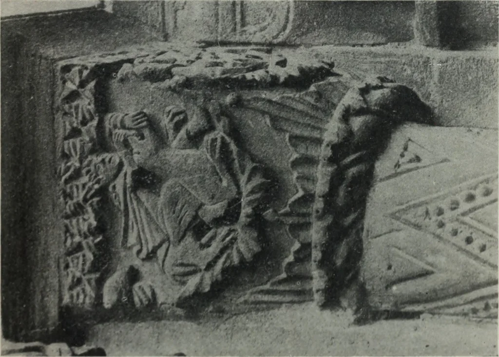 An illustration from Symbolism of animals and birds represented in English architecture, 1913, leaf 86