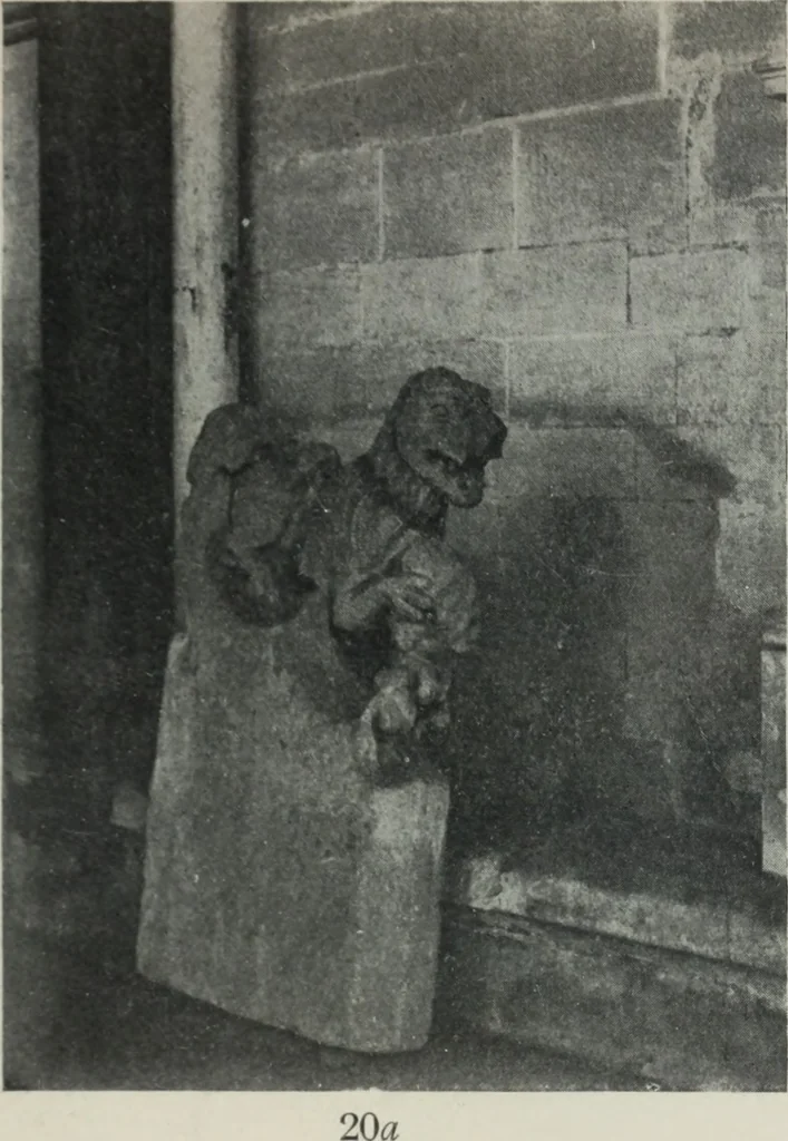 An illustration from Symbolism of animals and birds represented in English architecture, 1913, leaf 90
