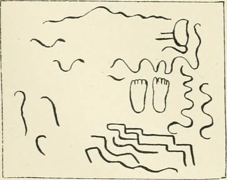An illustration from Symbolism of the East and West, 1900, leaf 115