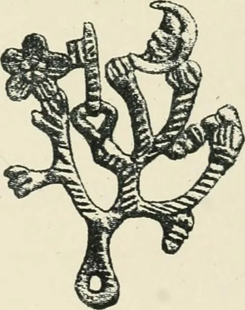 An illustration from Symbolism of the East and West, 1900, leaf 207