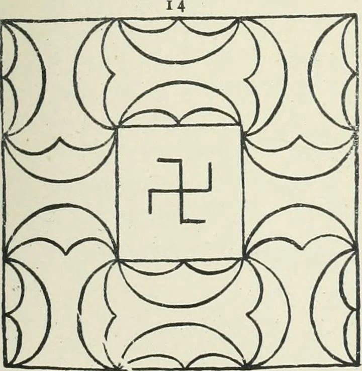 An illustration from Symbolism of the East and West, 1900, leaf 90