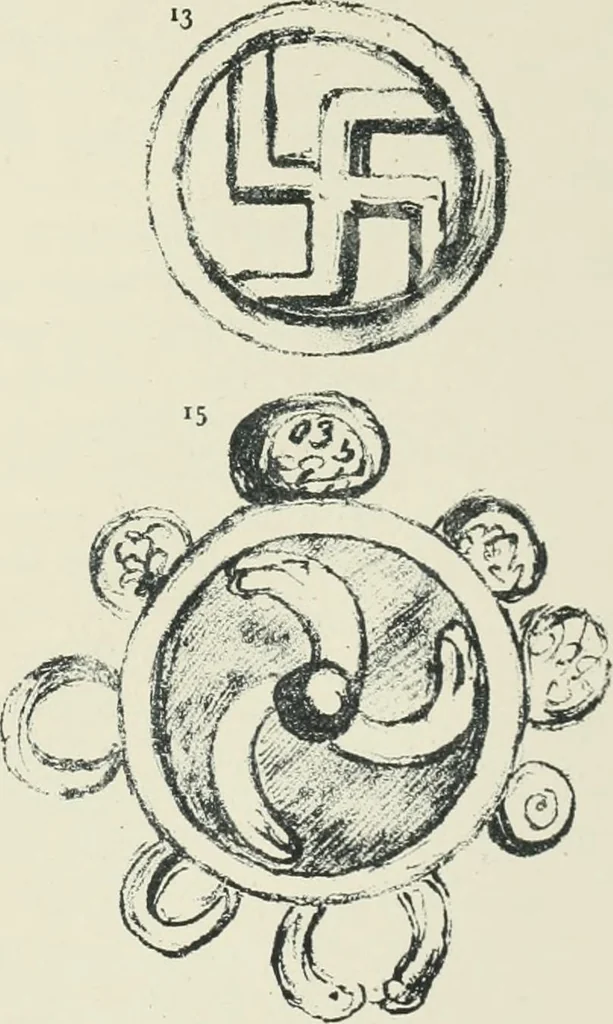 An illustration from Symbolism of the East and West, 1900, leaf 90
