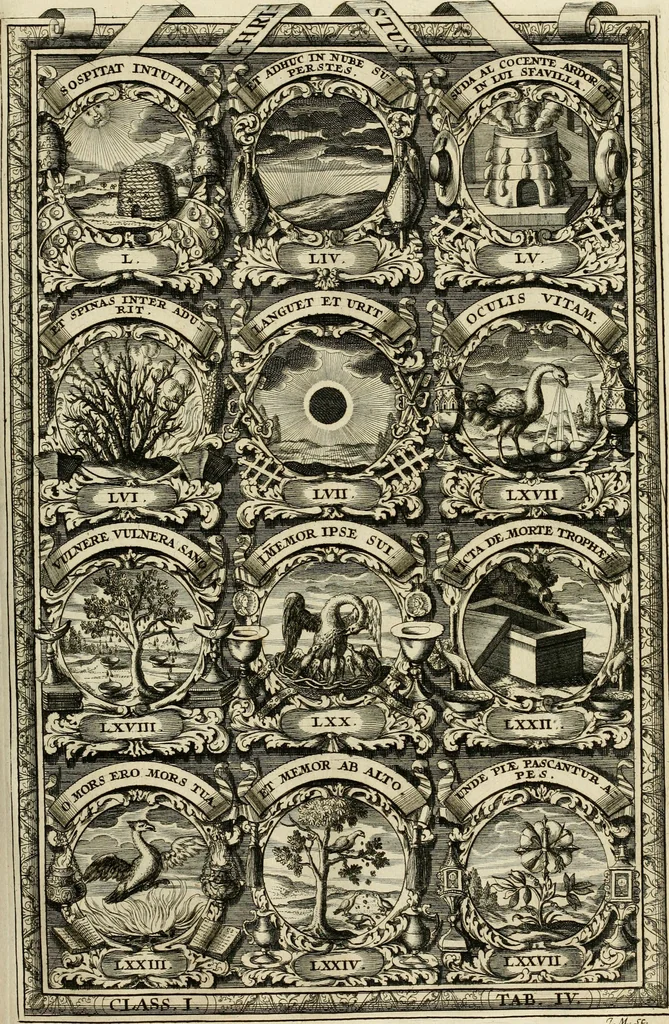An illustration from Symbolographia, sive, De arte symbolica : sermones septem, 1702, leaf 182