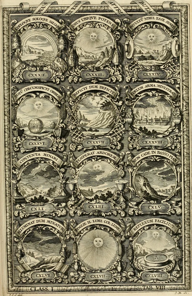 An illustration from Symbolographia, sive, De arte symbolica : sermones septem, 1702, leaf 190