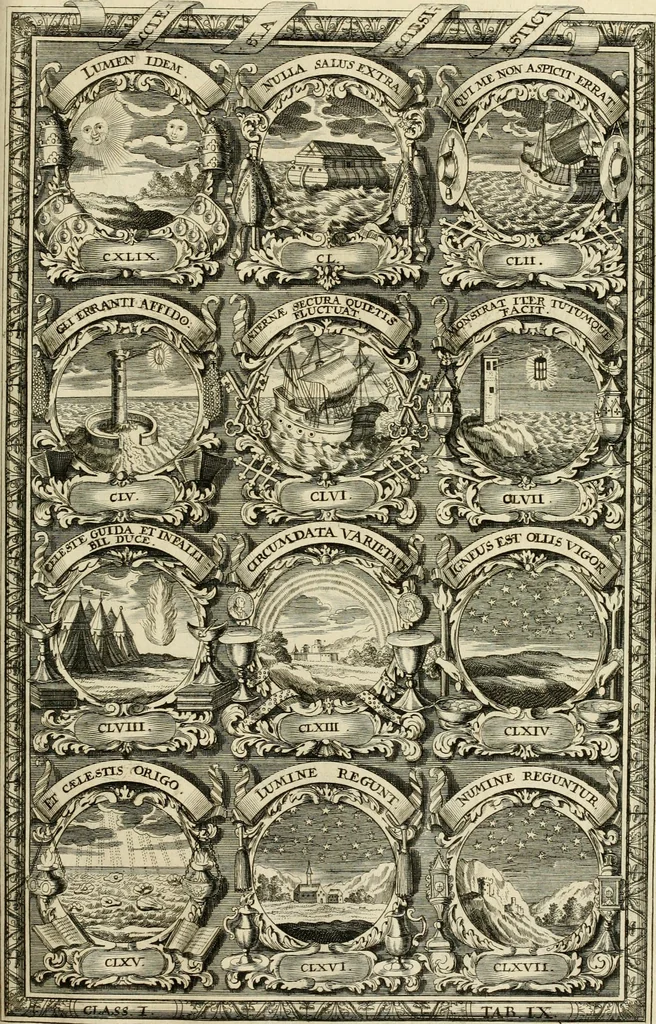 An illustration from Symbolographia, sive, De arte symbolica : sermones septem, 1702, leaf 192