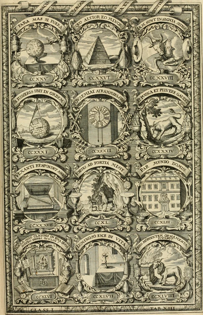 An illustration from Symbolographia, sive, De arte symbolica : sermones septem, 1702, leaf 200