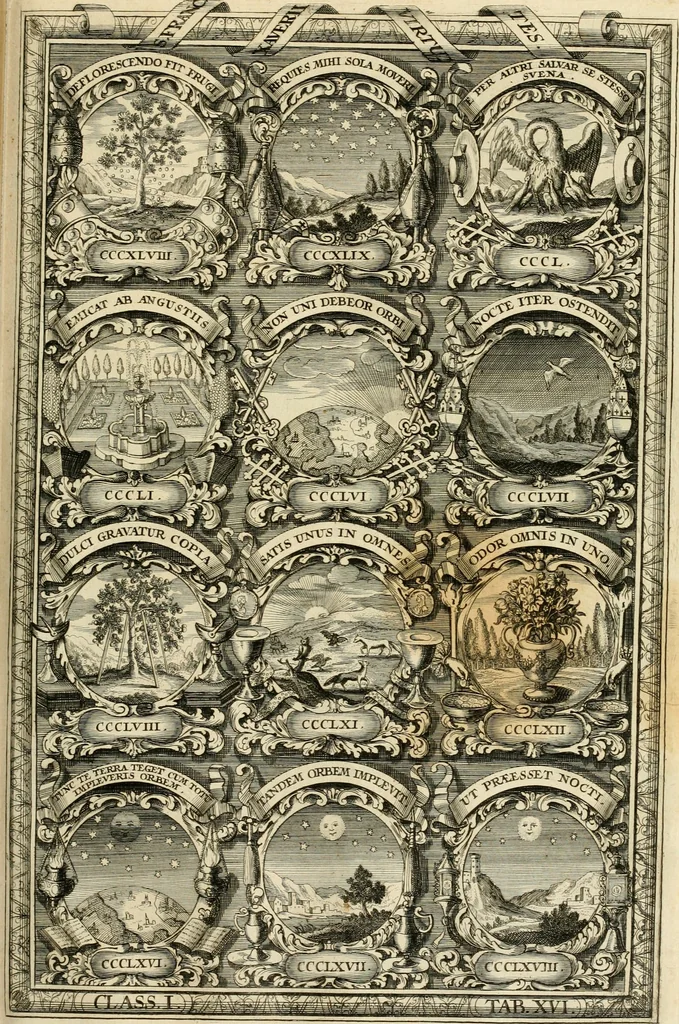 An illustration from Symbolographia, sive, De arte symbolica : sermones septem, 1702, leaf 206