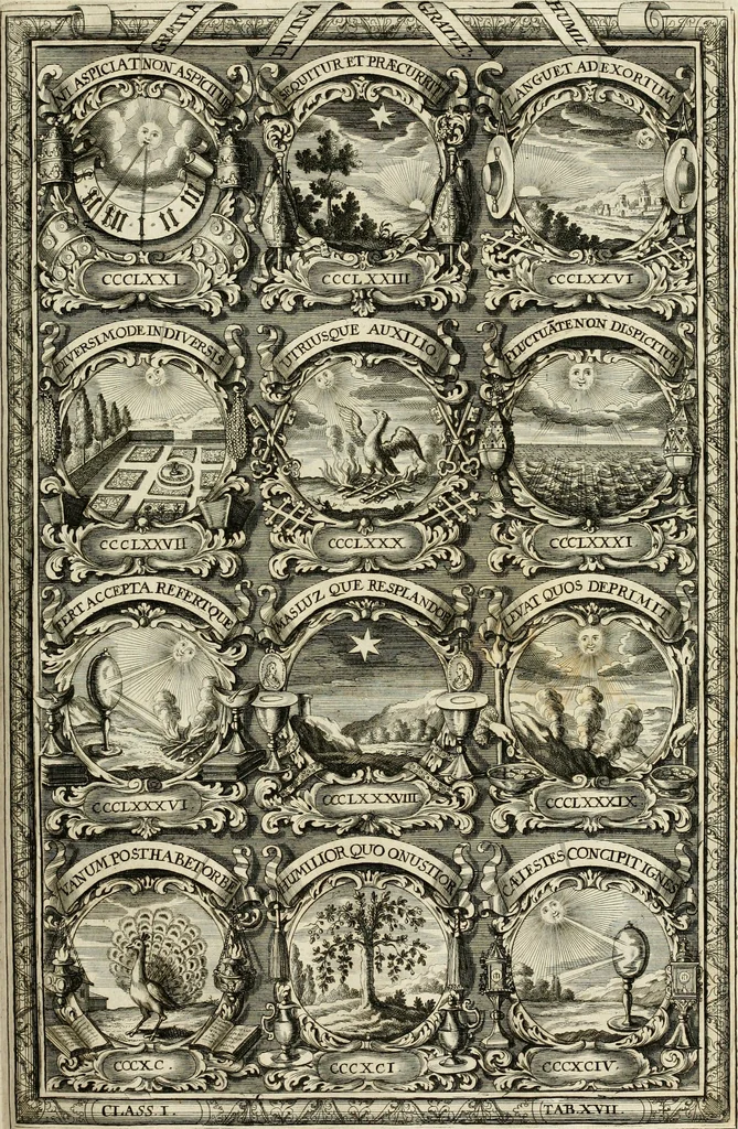 An illustration from Symbolographia, sive, De arte symbolica : sermones septem, 1702, leaf 208