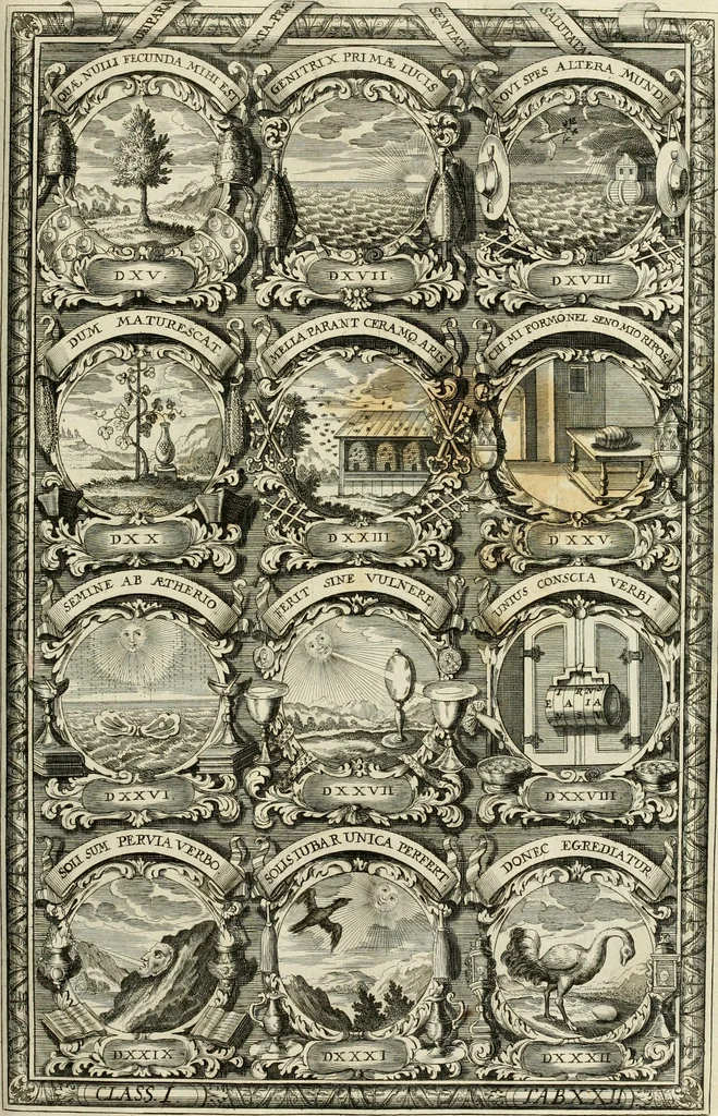 An illustration from Symbolographia, sive, De arte symbolica : sermones septem, 1702, leaf 218