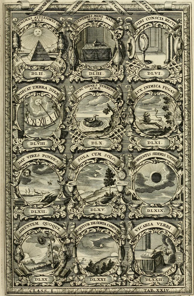 An illustration from Symbolographia, sive, De arte symbolica : sermones septem, 1702, leaf 222