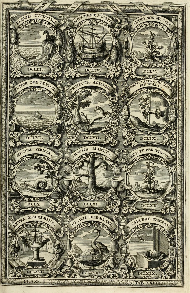 An illustration from Symbolographia, sive, De arte symbolica : sermones septem, 1702, leaf 230