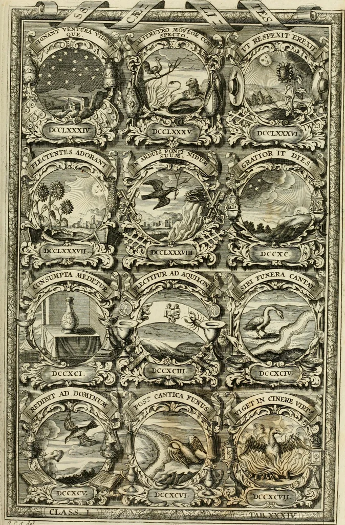 An illustration from Symbolographia, sive, De arte symbolica : sermones septem, 1702, leaf 242