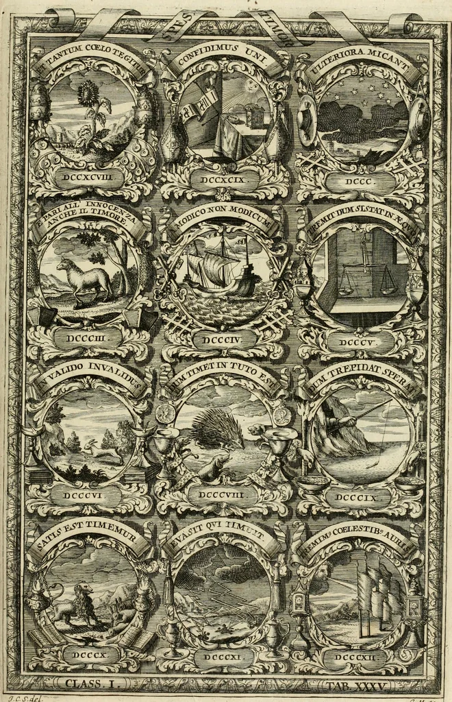 An illustration from Symbolographia, sive, De arte symbolica : sermones septem, 1702, leaf 244