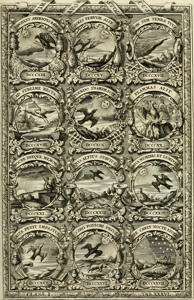 An illustration from Symbolographia, sive, De arte symbolica : sermones septem, 1702, leaf 246